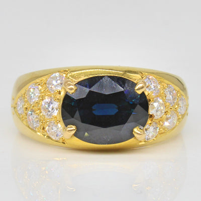 Sapphire & Diamond Cocktail Ring | 2.40ct, 0.65ctw | SZ 7.5 |