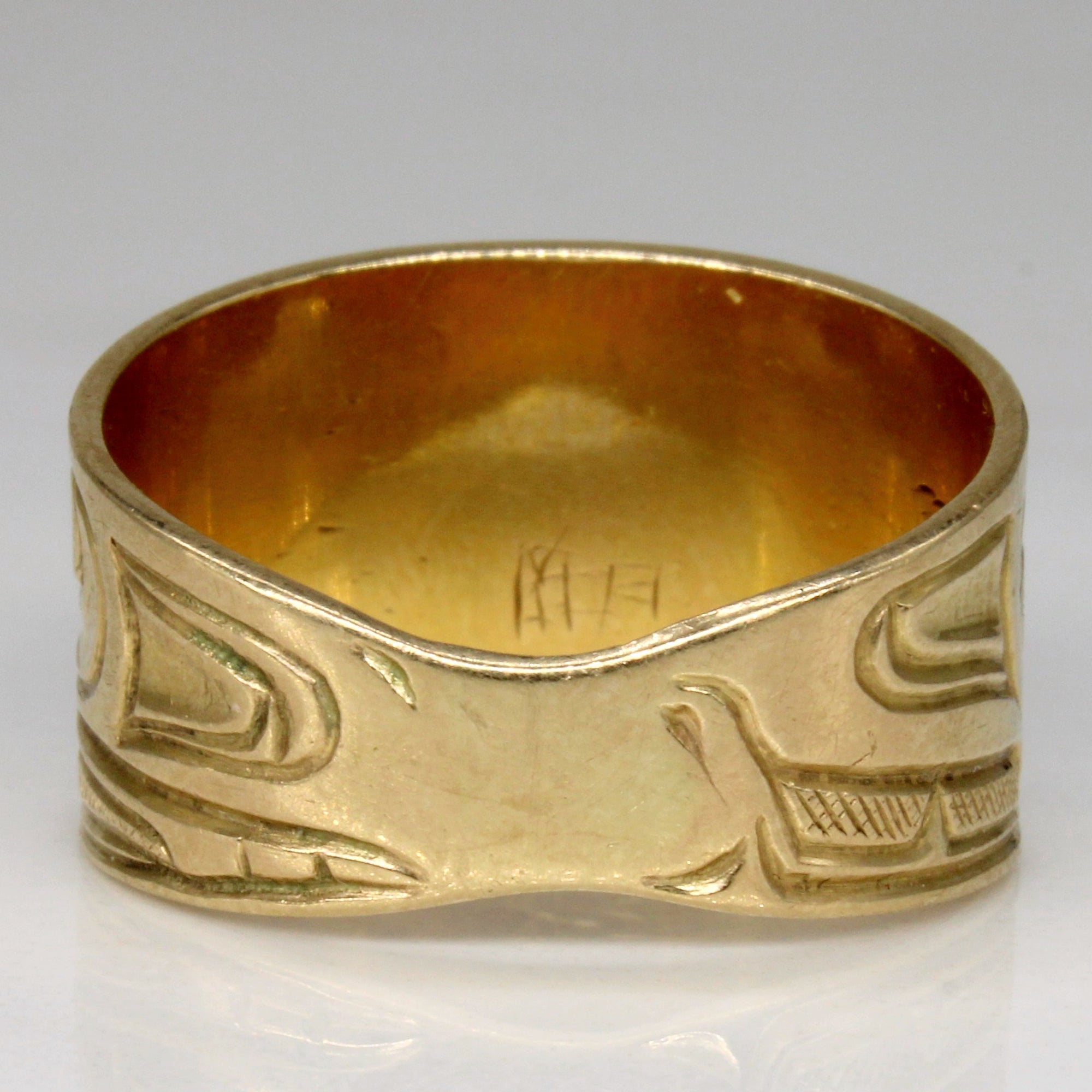 Yellow Gold Indigenous Bird Ring | SZ 10.75 |