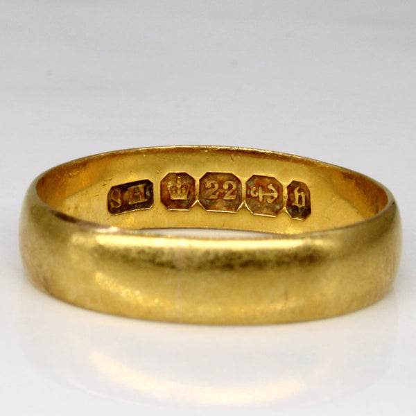 1870s Yellow Gold Band | SZ 7 |
