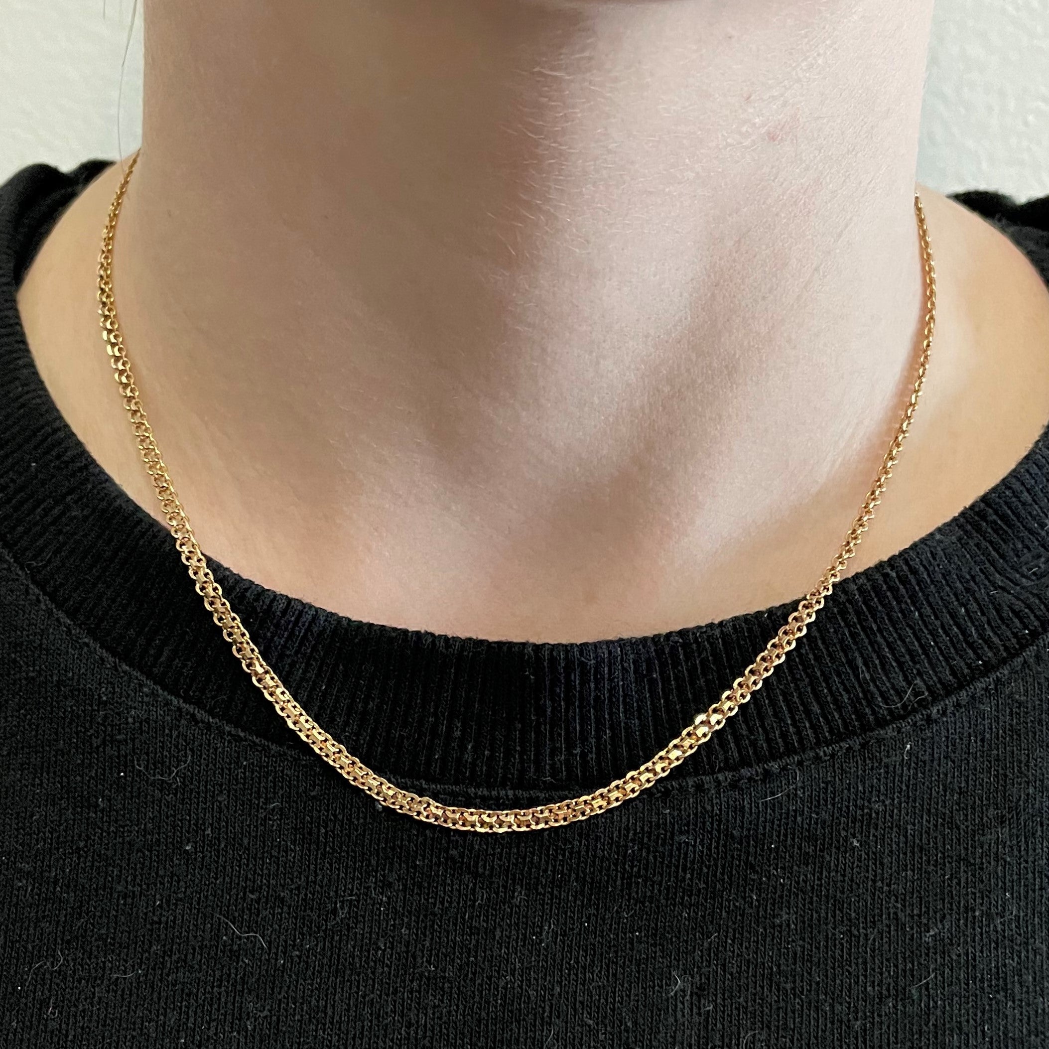 14k Yellow Gold Bismarck Chain | 16.5" |