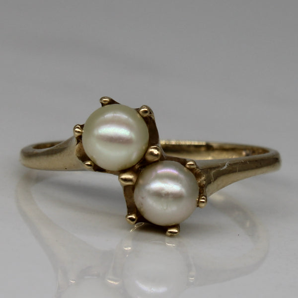 Toi et Moi Pearl Ring | SZ 5.75 |