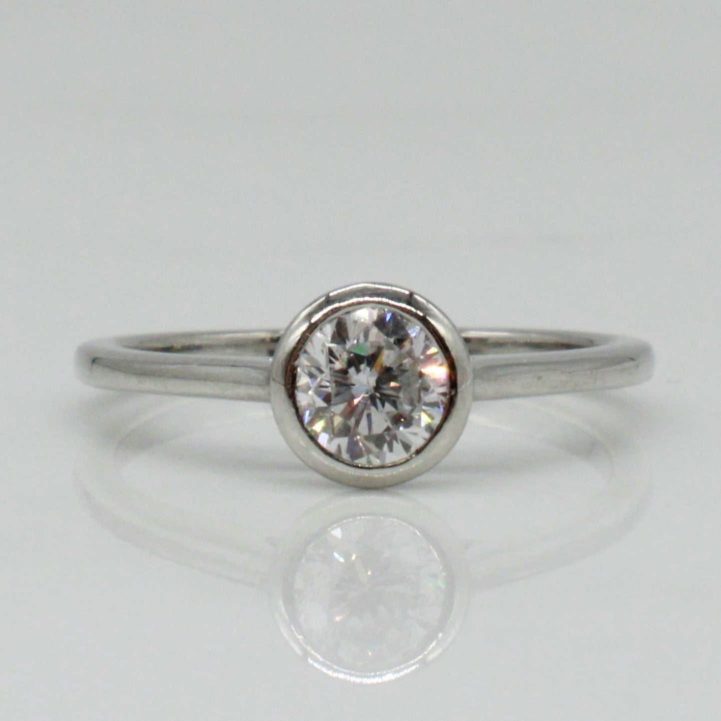 Bespoke' Bezel Set Solitaire Engagement Ring | 0.51ct | SZ 6.5 |