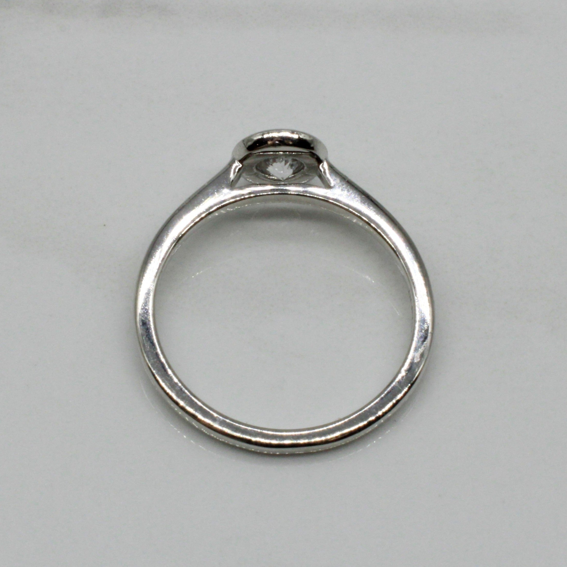 Bespoke' Bezel Set Solitaire Engagement Ring | 0.51ct | SZ 6.5 |