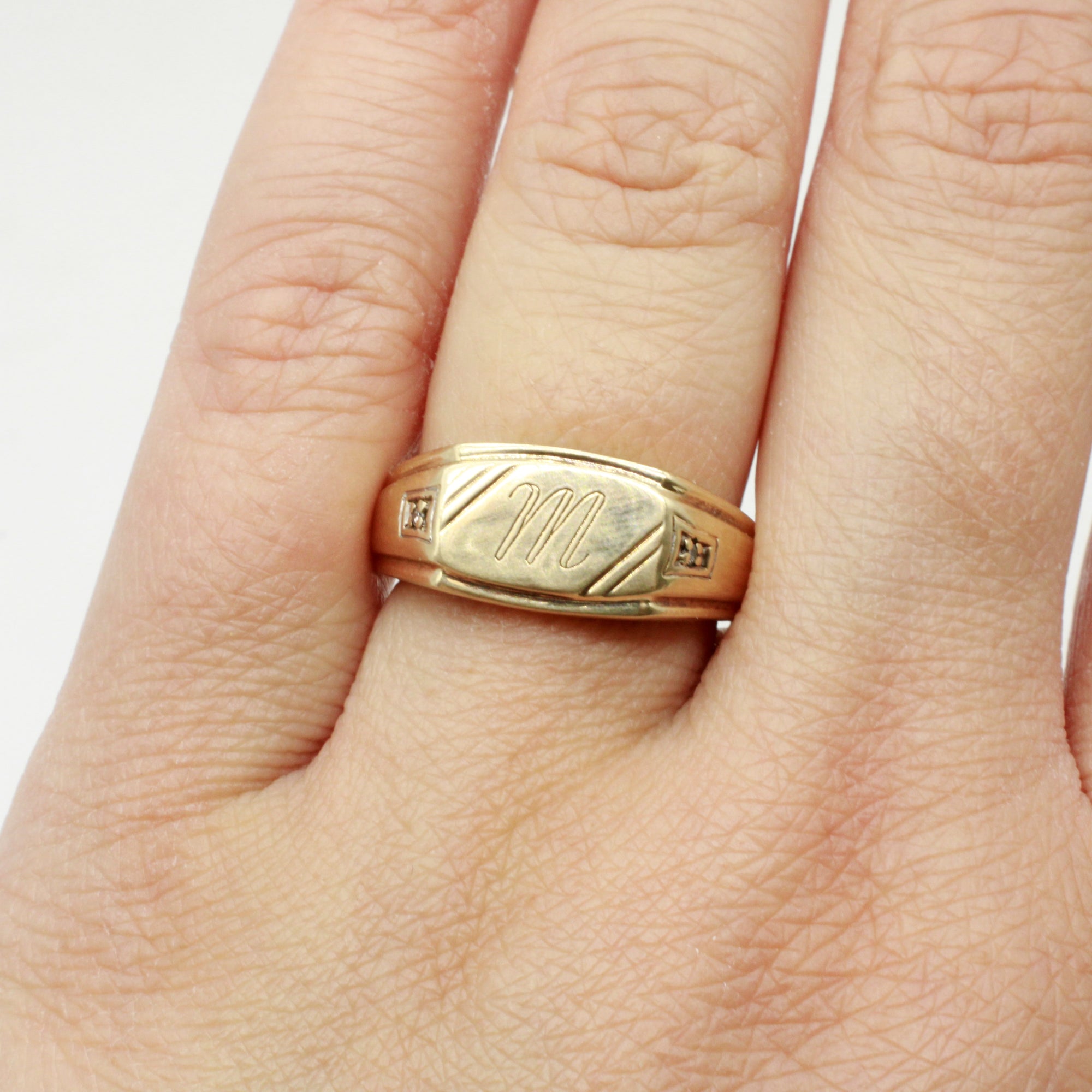 M signet clearance ring