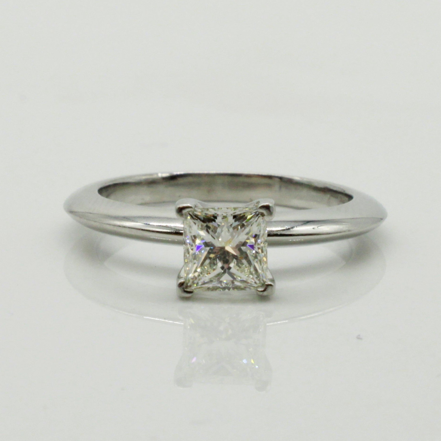 Tiffany & Co.' Princess-cut Diamond Engagement Ring in Platinum