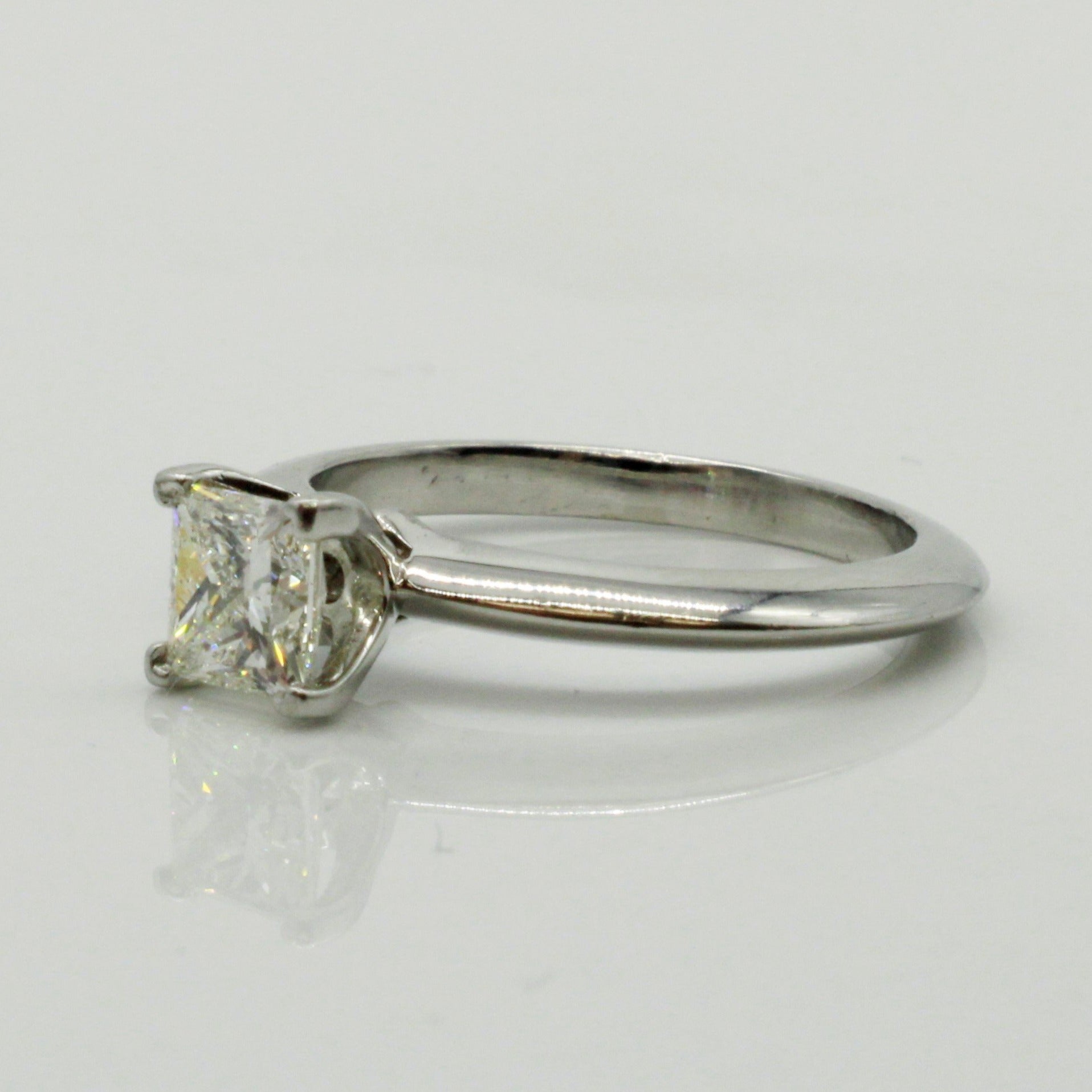 Tiffany & Co.' Princess-cut Diamond Engagement Ring in Platinum