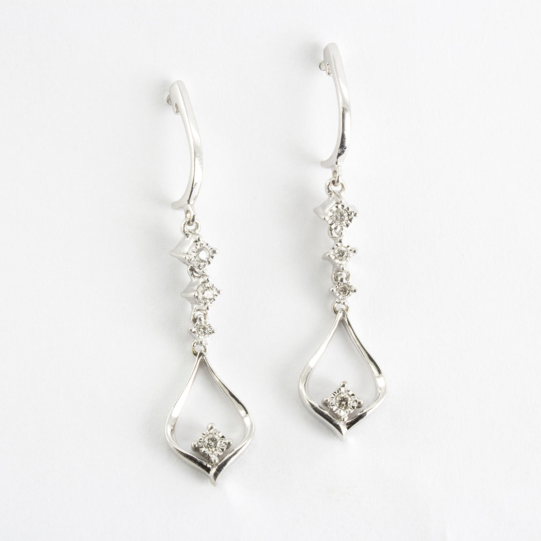Diamond Drop Stud Earrings | 0.08 ctw |