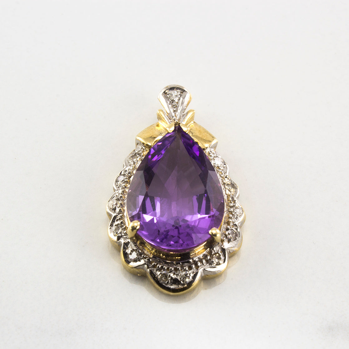 Amethyst and Diamond Pendant | 4.26 ctw |