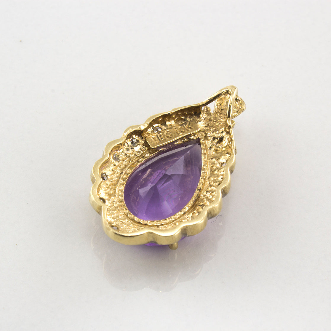 Amethyst and Diamond Pendant | 4.26 ctw |