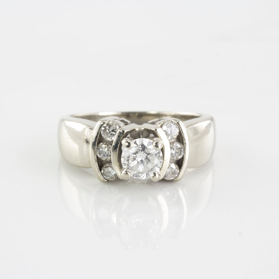 Channel Accented Diamond Engagement Ring | 0.51 ctw | SZ 5.75 |