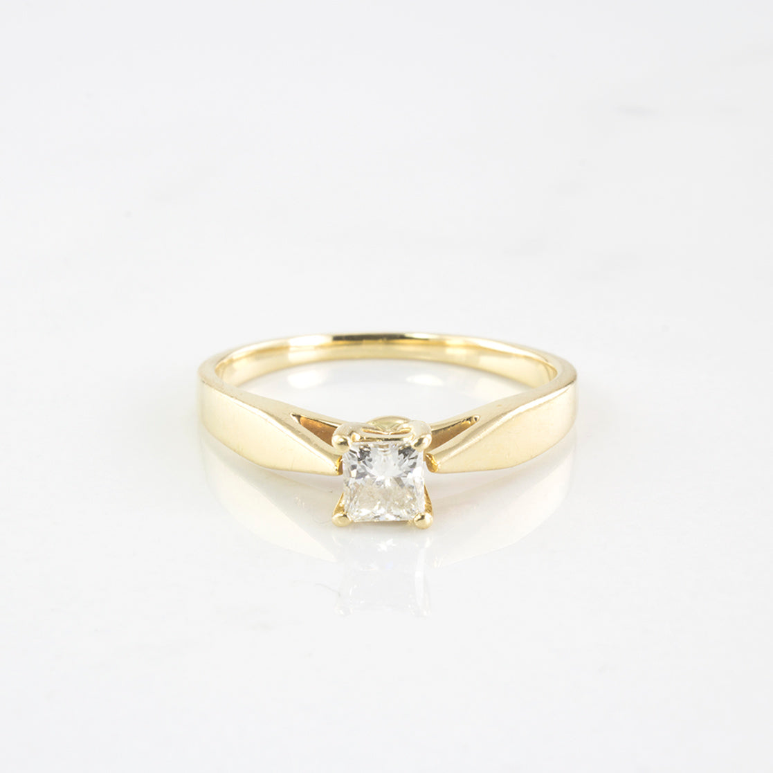 Princess Cut Diamond Solitaire Engagement Ring | 0.31 ctw | SZ 6.25 |