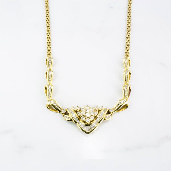 Diamond Collar Necklace | 2.90ctw | 18