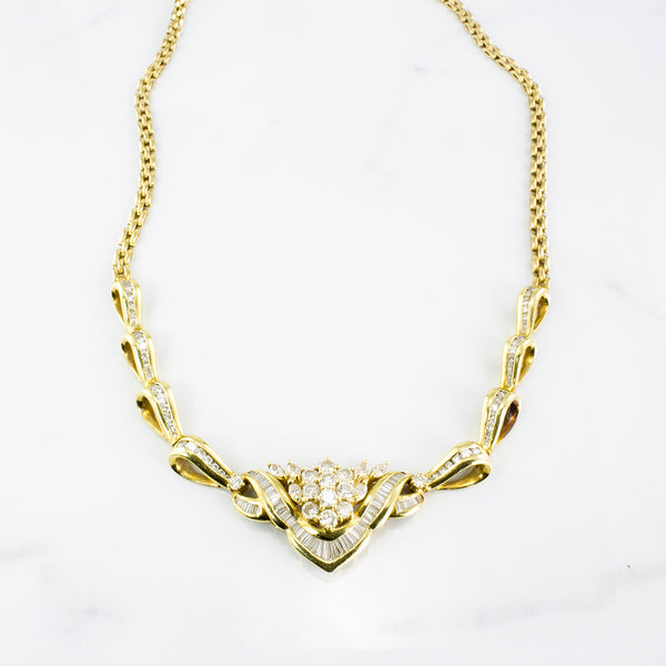 Diamond Collar Necklace | 2.90ctw | 18