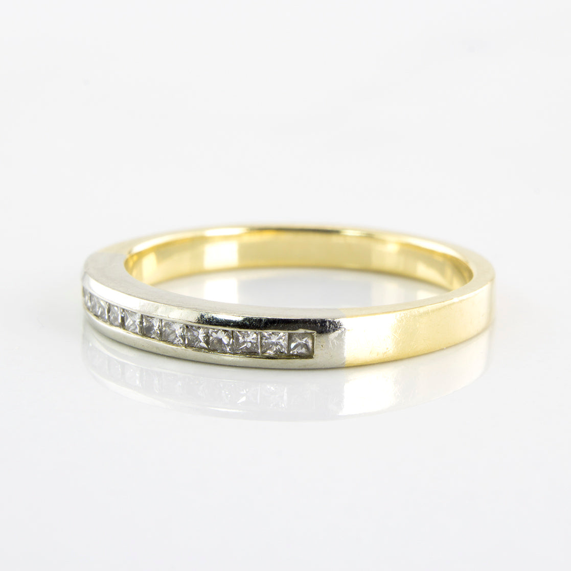 Princess Cut Channel Set Semi Eternity Ring | 0.35 ctw | SZ 6.75 |