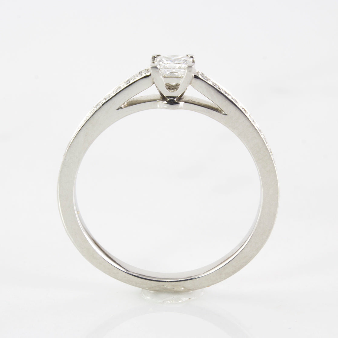 'Tiffany & Co.' Platinum Diamond Ring | 0.27 ctw | SZ 5 |