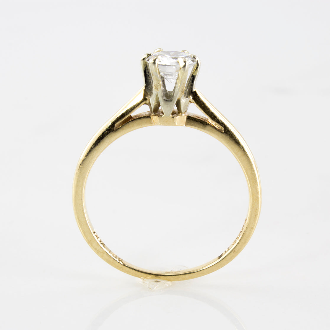 Tapered Cathedral Diamond Solitaire Ring | 0.32 ctw | SZ 4.25 |