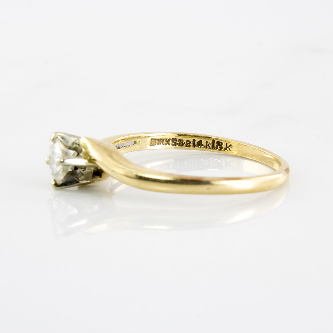 'Birks' Diamond Solitaire Ring | 0.24 ctw | SZ 5.75 |