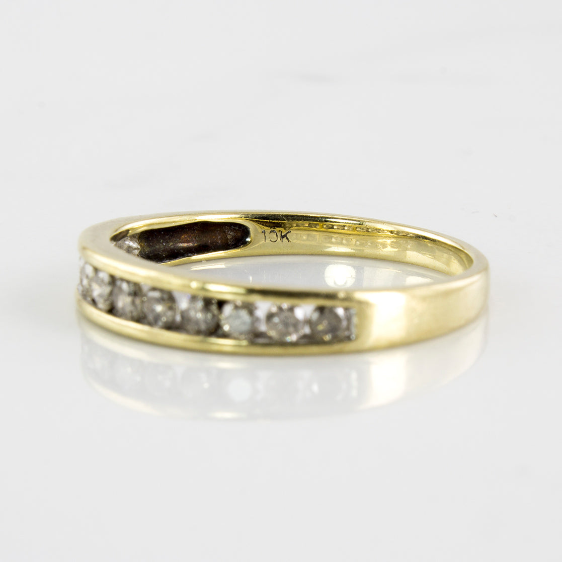 Diamond Semi Eternity Ring | 0.20 ctw | SZ 8.5 |