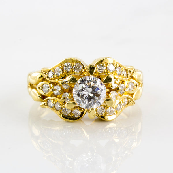 Stunning 1950's Diamond Ring | 0.86 ctw | SZ 6.25 |