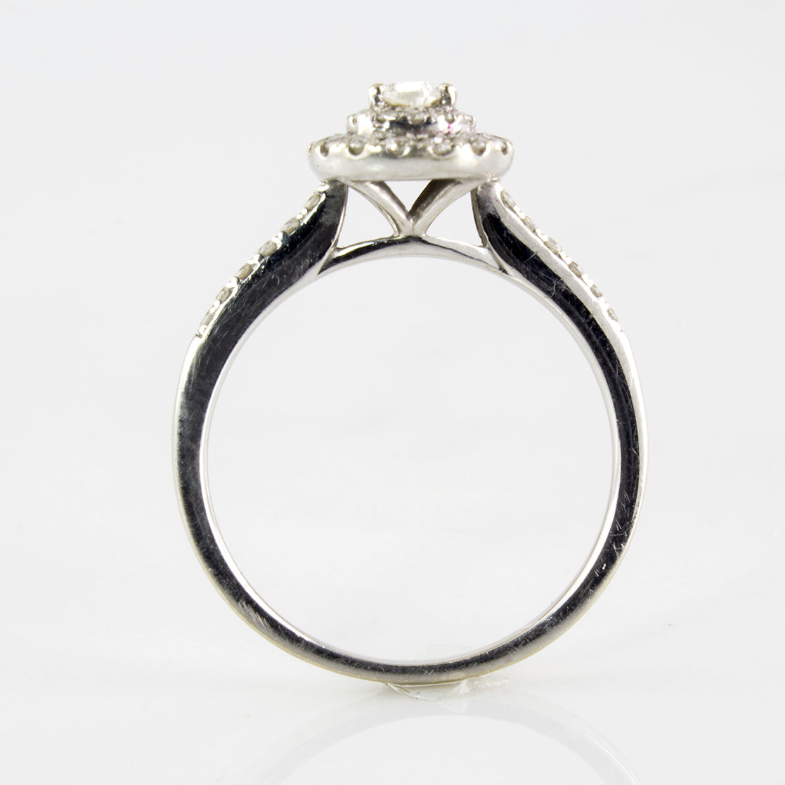 Pear Cut Diamond Halo Ring | 0.75 ctw | SZ 7.5 |