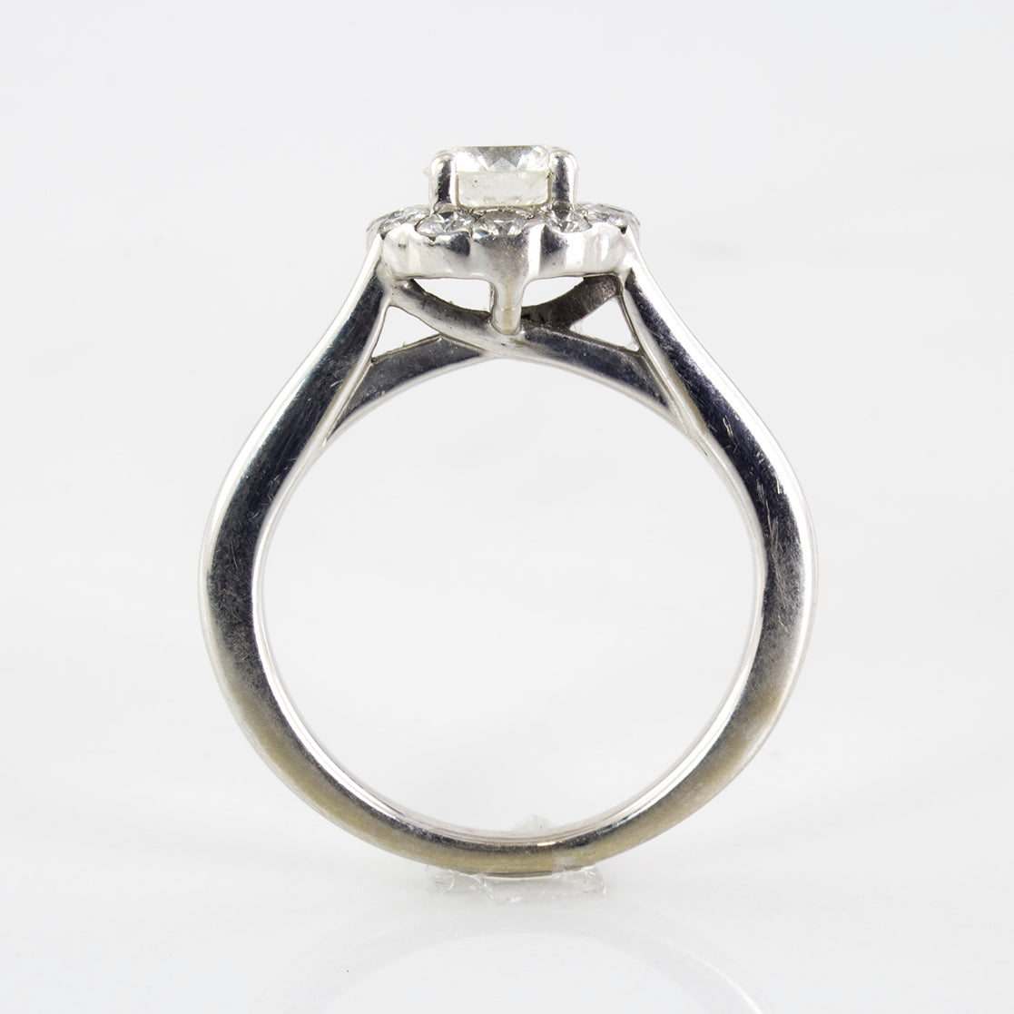 Split Shank Canadian Diamond Halo Ring | 0.79 ctw | SZ 5.25 |