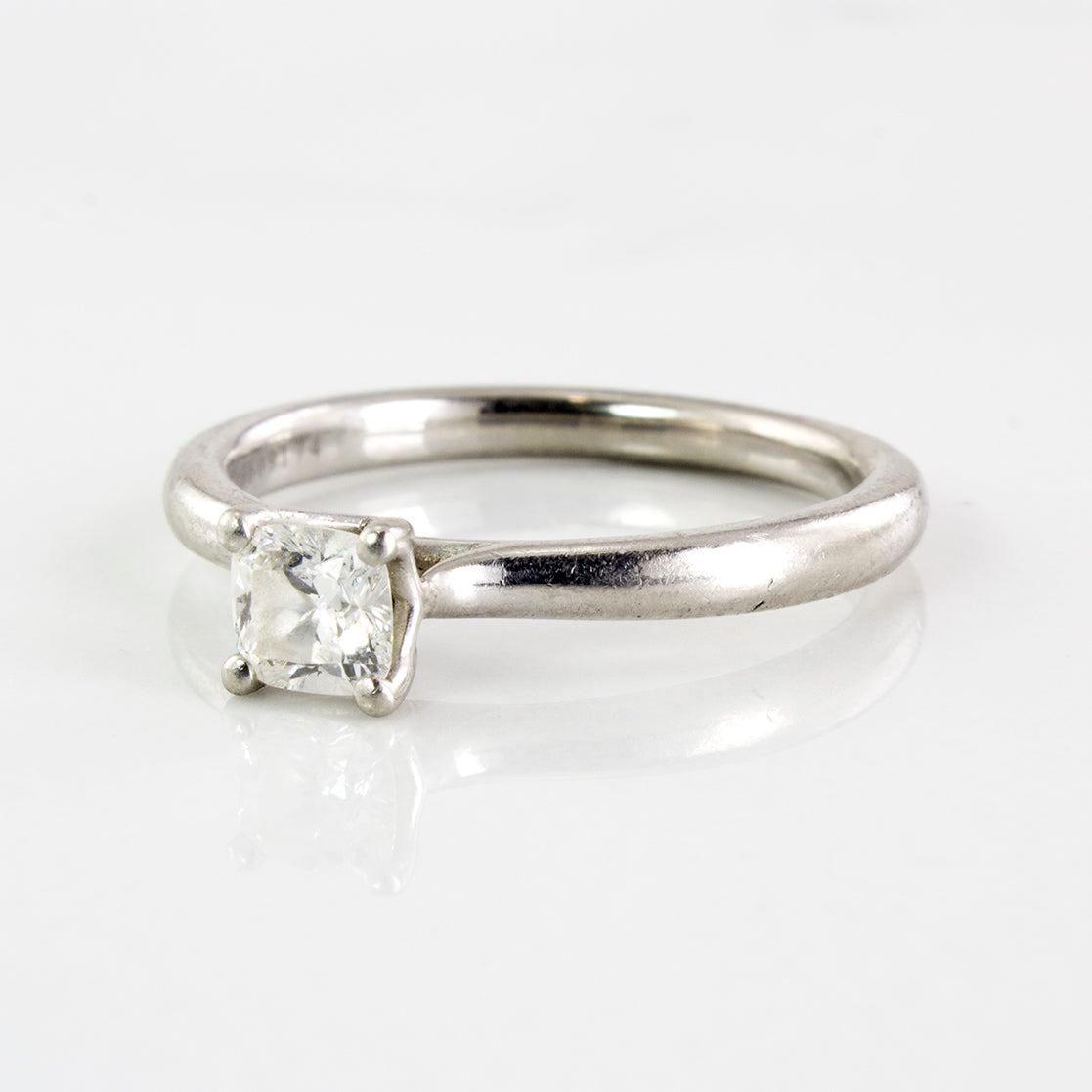 Birks' Cushion Cut Canadian Diamond Solitaire Ring | 0.31ct | SZ 5.5 |