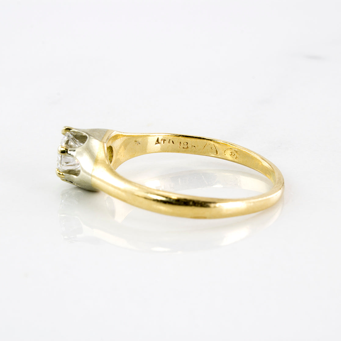 1930's Solitaire Diamond Ring | 0.48 ctw | SZ 6.75 |