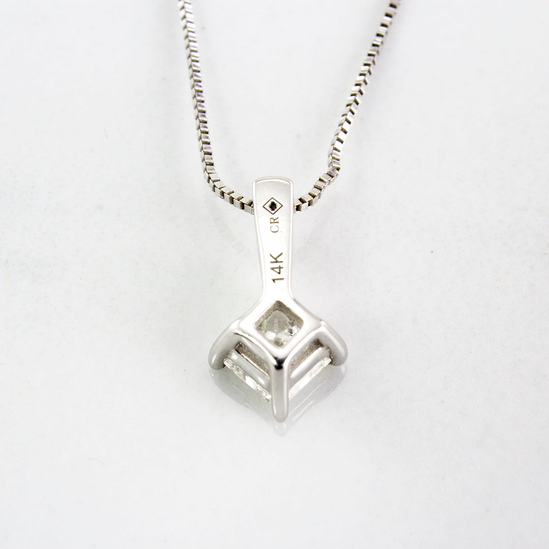 Princess Cut Diamond Necklace | 0.25 ctw | SZ 20