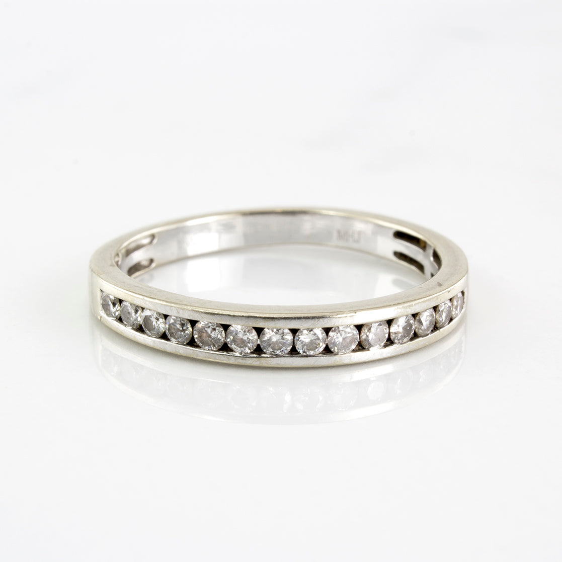 Channel Set Semi Eternity Diamond Ring | 0.21 ctw | SZ 6.75 |