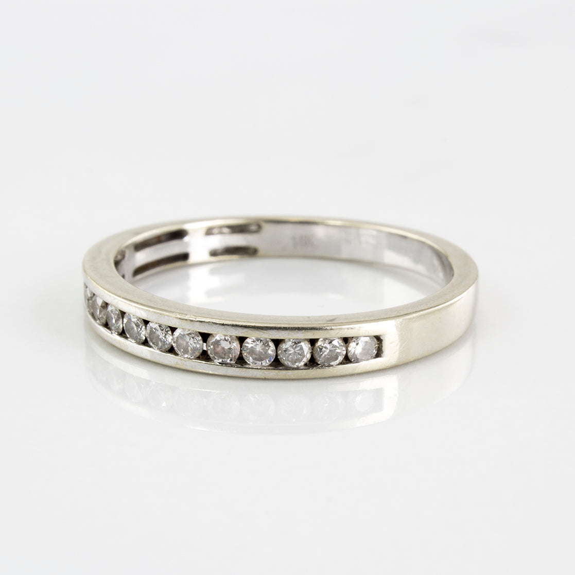 Channel Set Semi Eternity Diamond Ring | 0.21 ctw | SZ 6.75 |