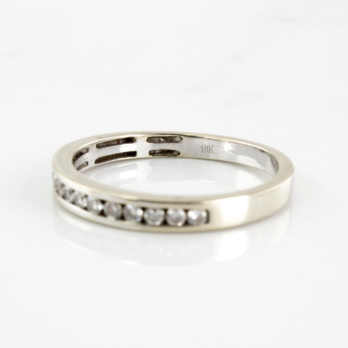 Channel Set Semi Eternity Diamond Ring | 0.21 ctw | SZ 6.75 |