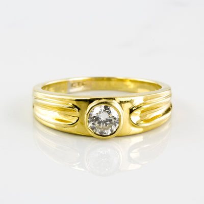 Bezel Set Diamond Ring | 0.27 ctw | SZ 6 |