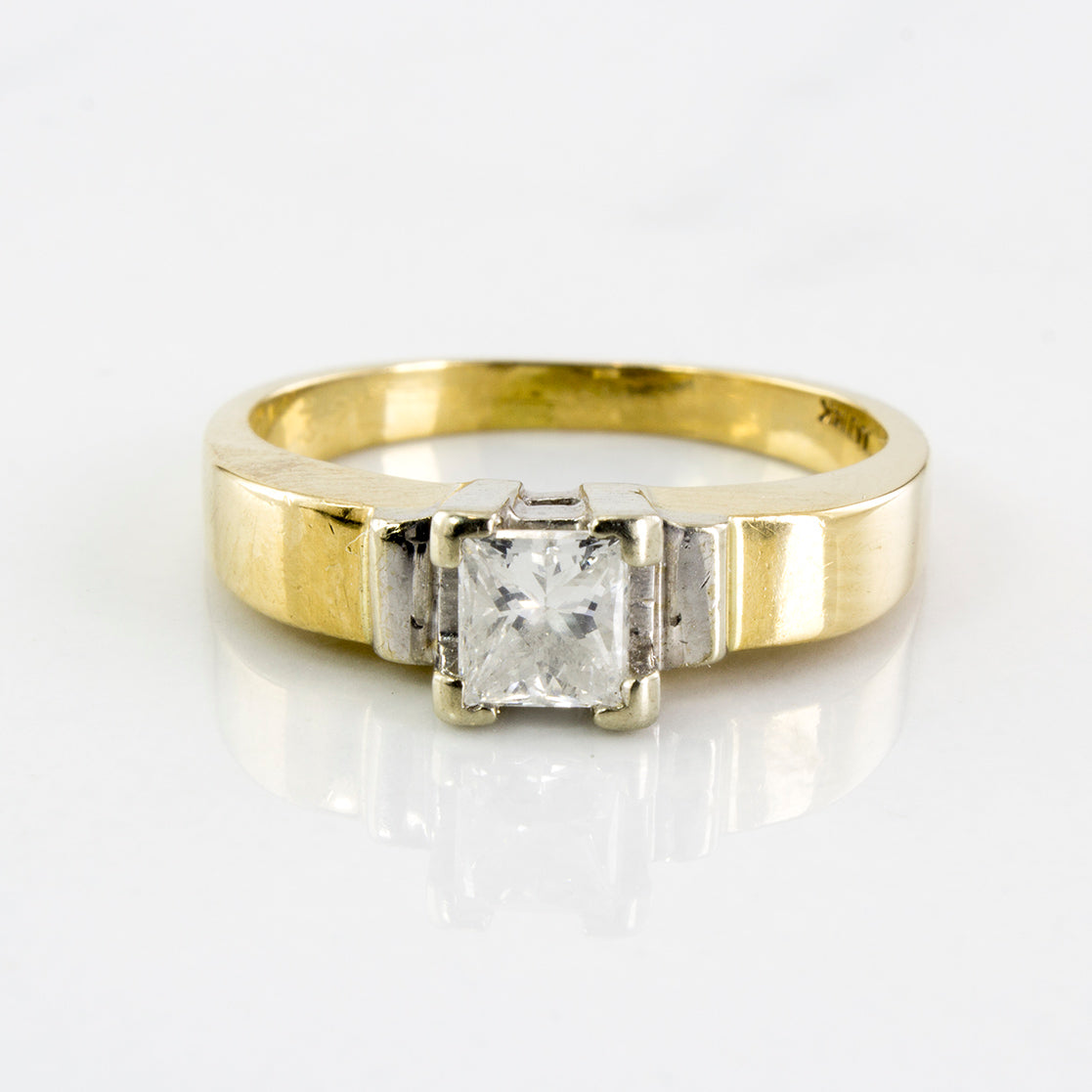 Princess Cut Diamond Solitaire Ring | 0.41 ctw | SZ 5.25 |