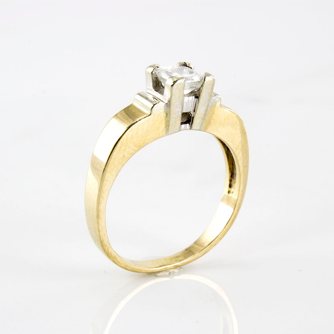 Princess Cut Diamond Solitaire Ring | 0.41 ctw | SZ 5.25 |