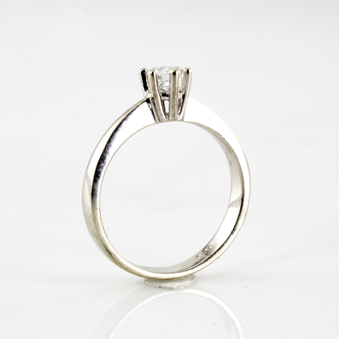 Six Prong Diamond Solitaire Engagement Ring | 0.17 ctw | SZ 3.75 |