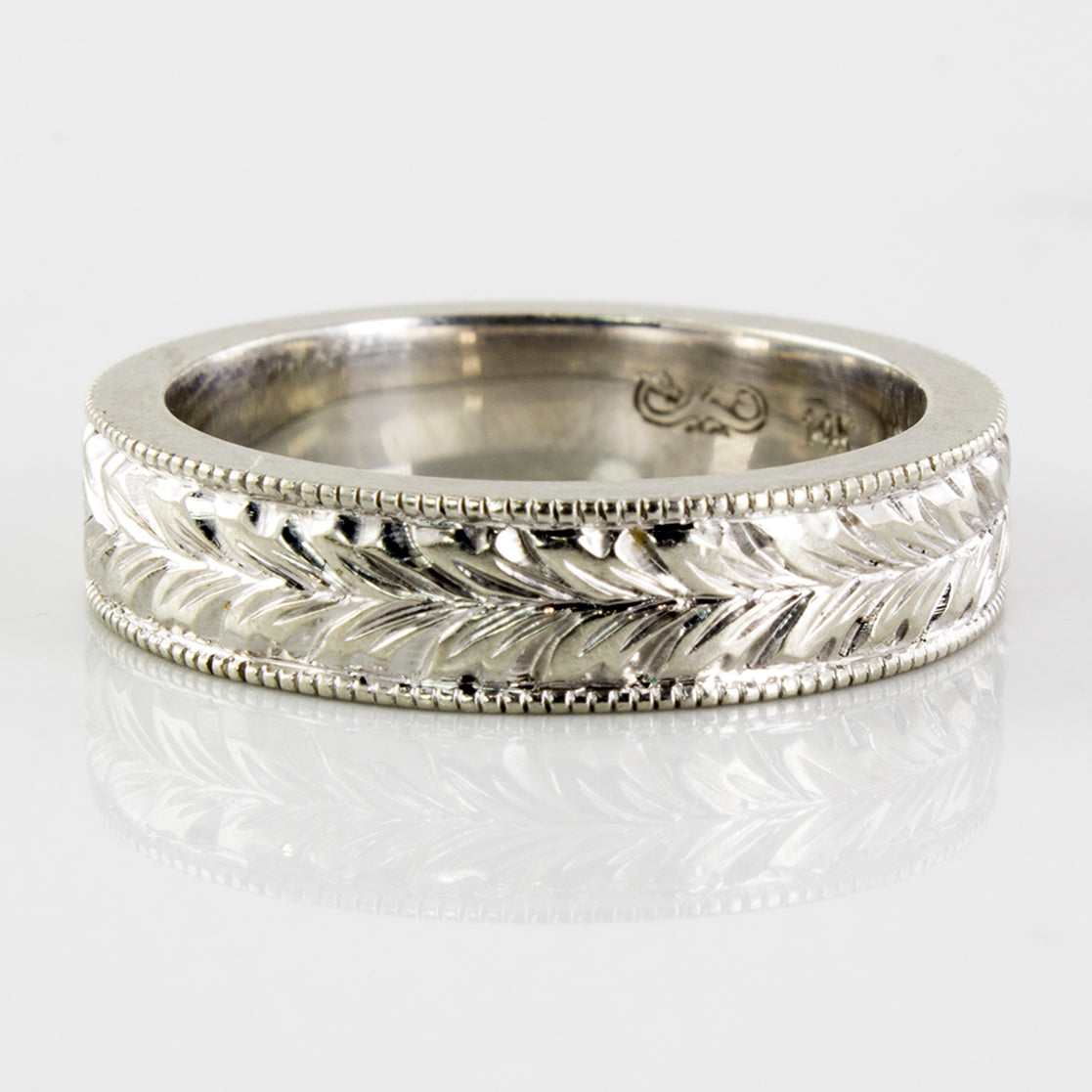 Milgrain & Foliage Patterned Band | SZ 7 |