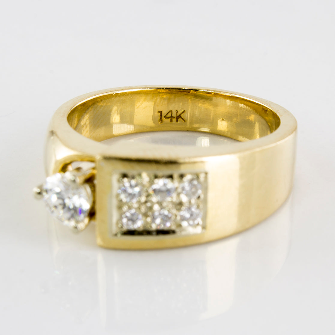 Pavé Accented Cocktail Ring | 0.29 ctw | SZ 6 |