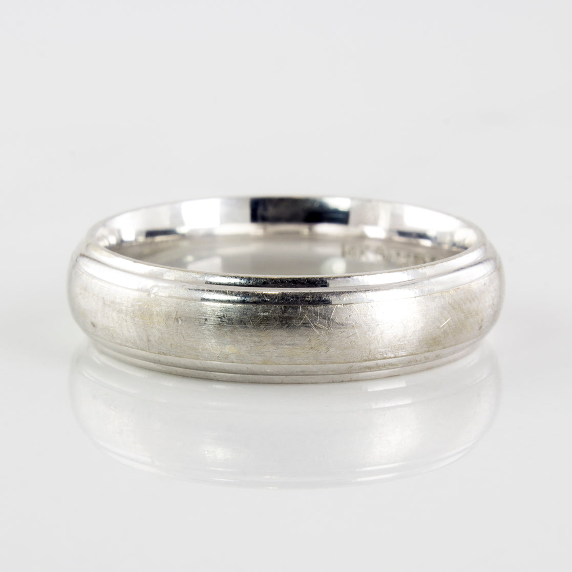 Birks' White Gold Band | SZ 11.5 |