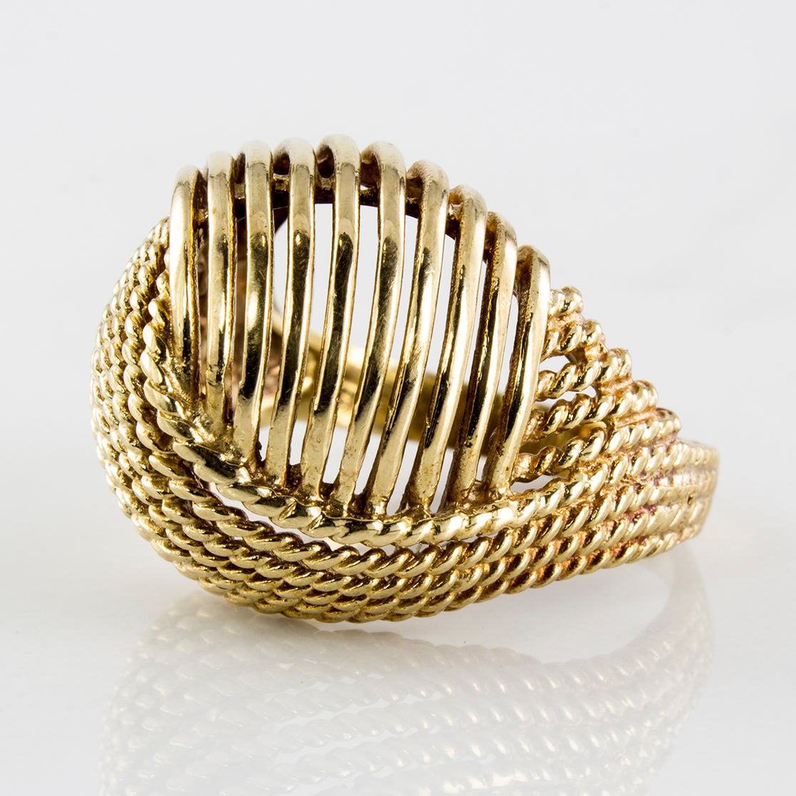 High Dome Interlaced Cocktail Ring | SZ 7 |
