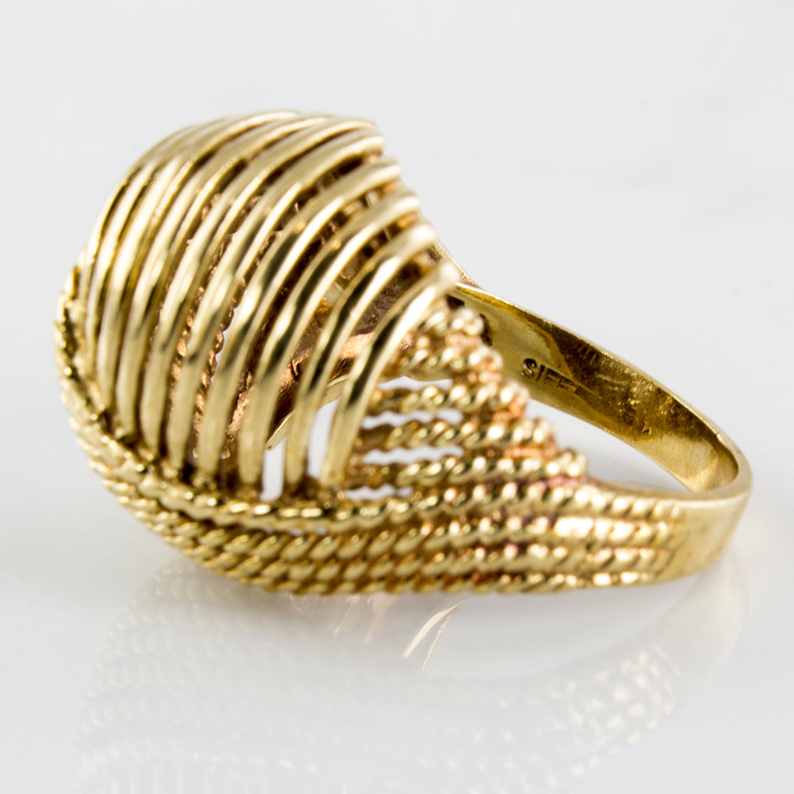 High Dome Interlaced Cocktail Ring | SZ 7 |