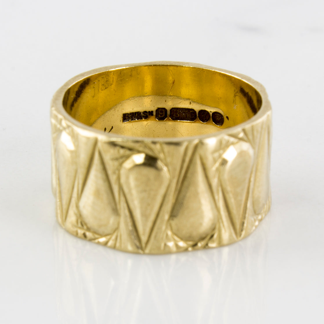 Brody Williams' Patterned Vintage Gold Ring | SZ 5 |