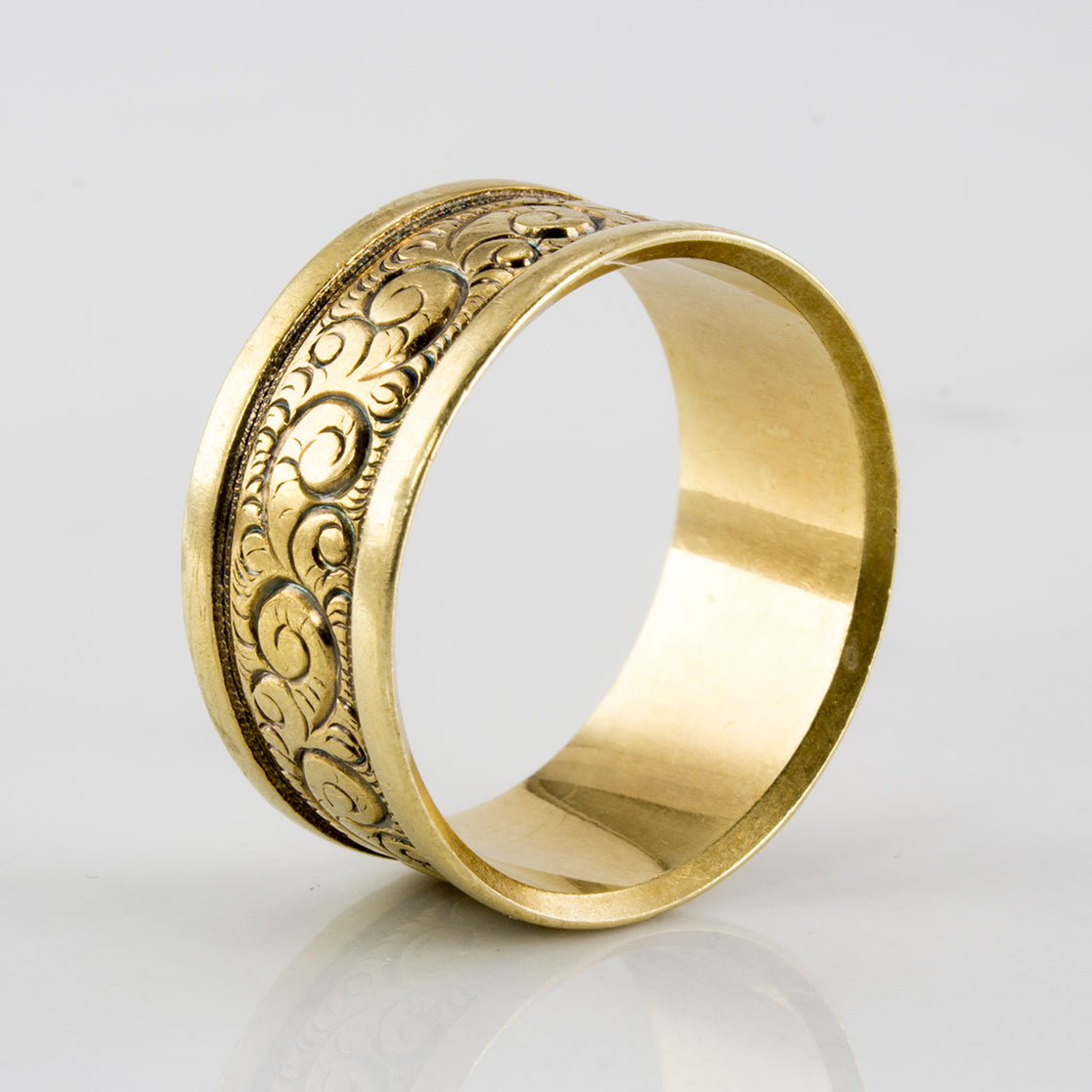 Engraved Filigree Wide Band | SZ 6.5 |