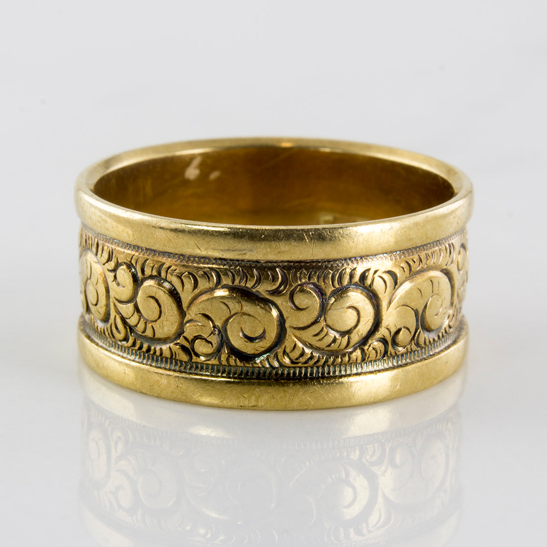 Engraved Filigree Wide Band | SZ 6.5 |