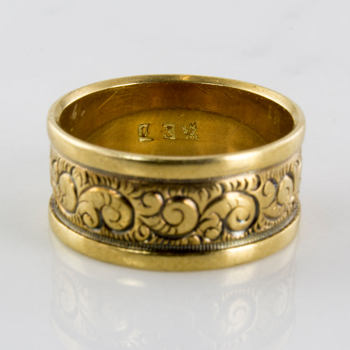 Engraved Filigree Wide Band | SZ 6.5 |