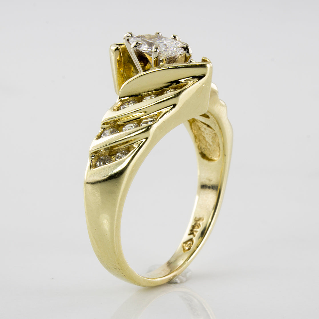 Marquise Diamond Bypass Ring | 0.51 ctw | SZ 6.25 |