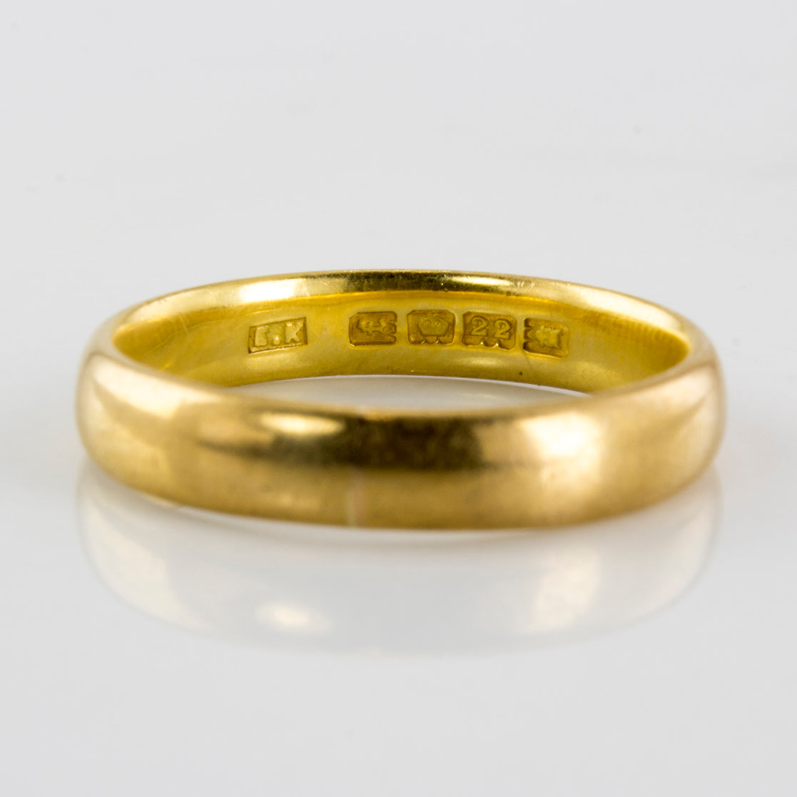 1860s Victorian Gold Wedding Band | SZ 8.5 |