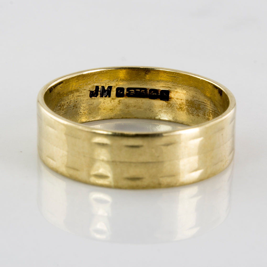 1862' Victorian Yellow Gold Band | SZ 6.5 |