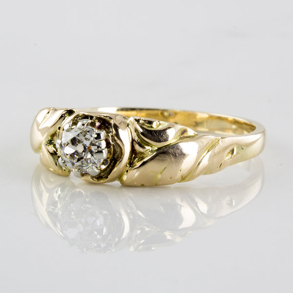 Victorian Engagement Ring Circa 1880's | 0.33 ctw | SZ 10.5 |