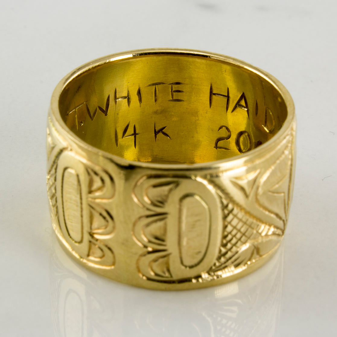 Haida Wide Band Eagle Ring | SZ 10.25 |