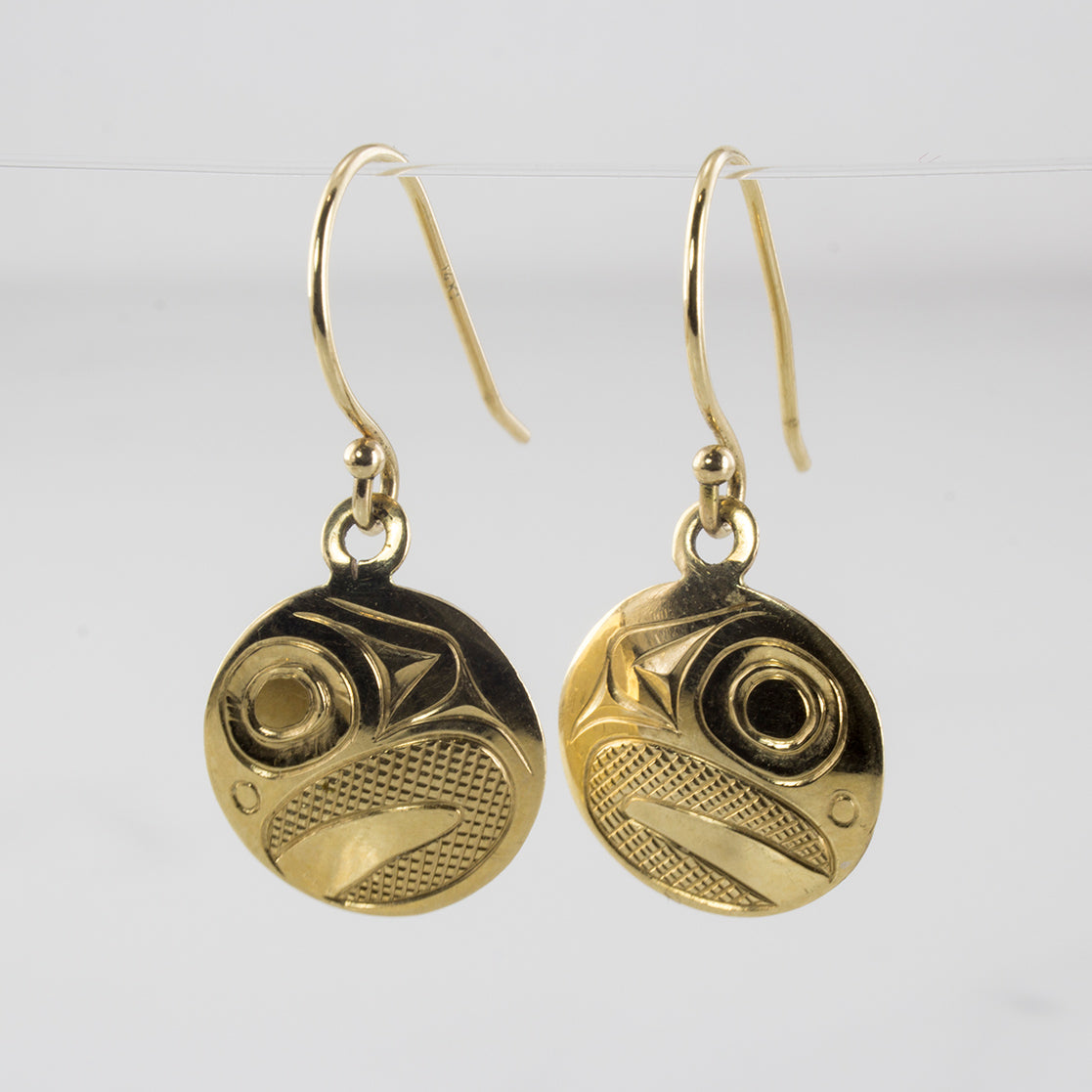 Haida Salmon Art Drop Earrings